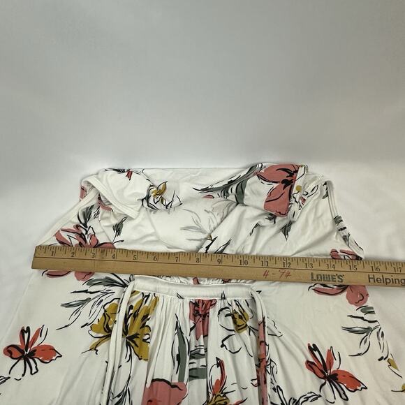 Rachel Pally Sleeveless Caftan Maxi Dress - Xs Rose Ivory Floral Print Vacation - Picture 8 of 8